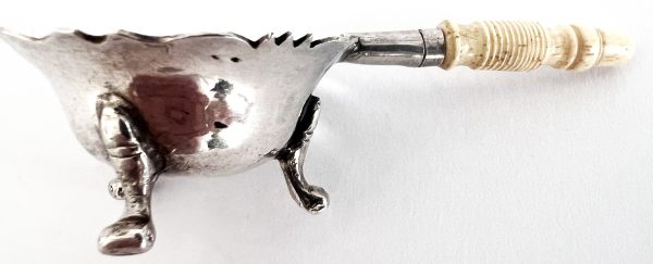 Antiek zilver miniatuur Pijpencomfoor F. van Strant 1737