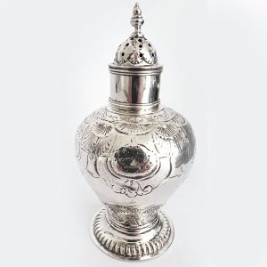 Zilveren theebus uit 1747 David de Klerk Haarlem