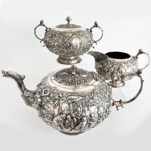 Zilveren theeservies uit 1950