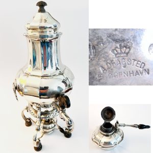 Deens zilveren bouilloire A.Dragsted